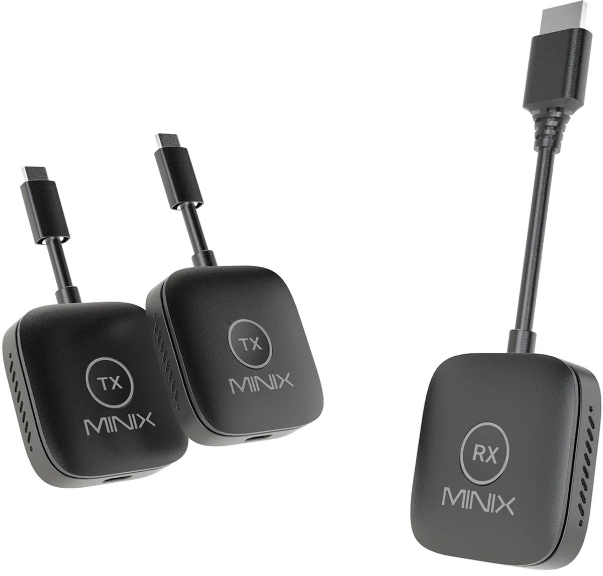 MINIX B21 2-to-1 WiFi Adapter - WiFi Dongle - WiFi Antenne - WiFi ontvanger - 1080P 60Hz - Bereik tot 50m/164ft - Zwart