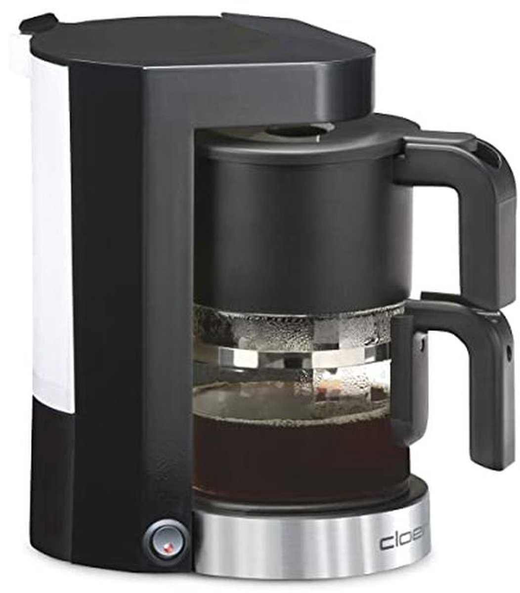 Filterkoffiezetapparaat met Warmhoudfunctie voor 5 Kopjes - 800 W, Drupstop Functie, Filtermaat 1x2, Zwart