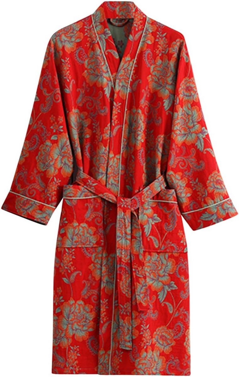 Lichtgewicht Kimono Badjas voor Dames - Zacht Ademend Katoen
