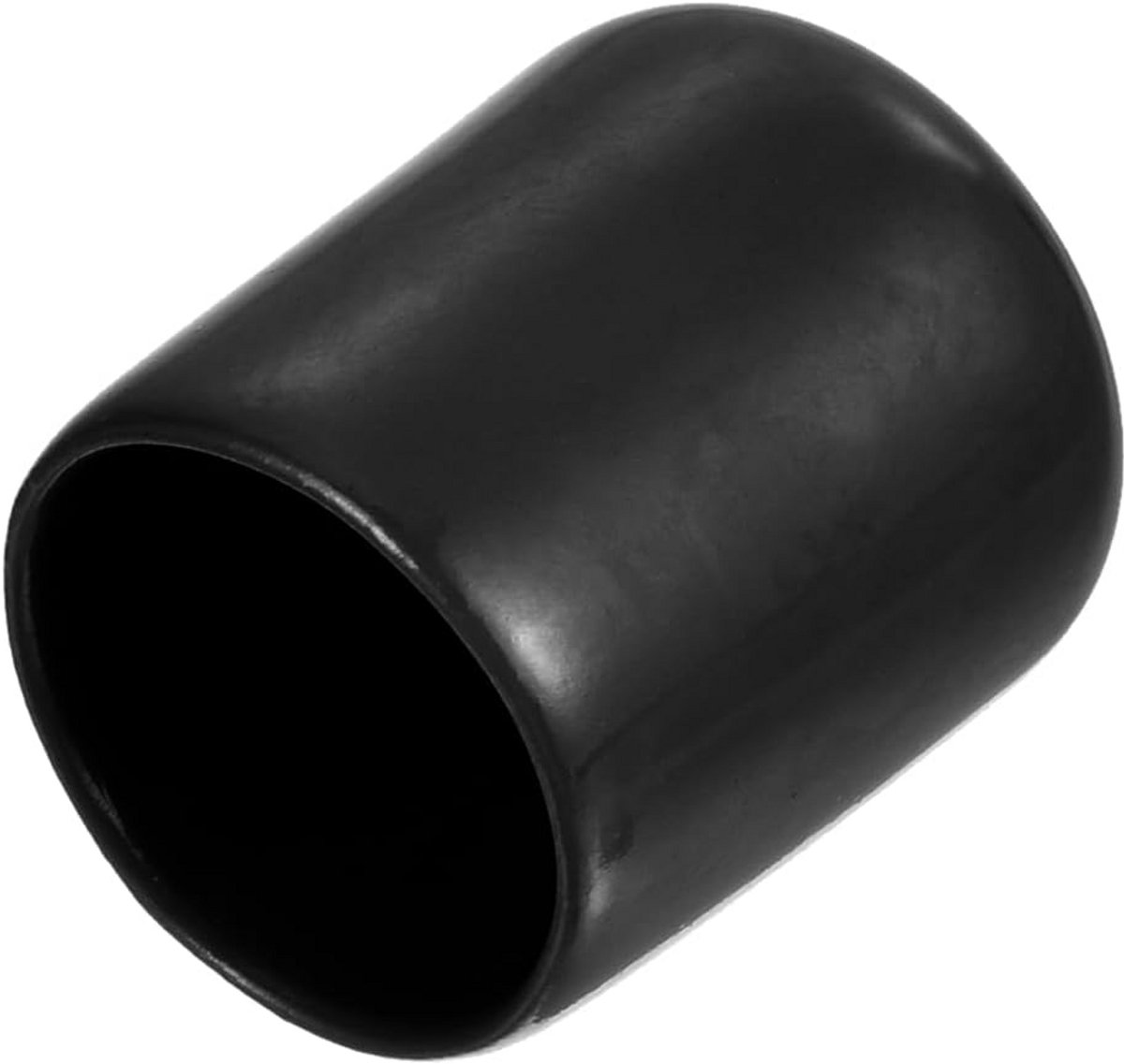 15 Stuks Ronde Rubberen Eindkappen voor Buisdiameter 17 mm - Beschermdoppen Zwart