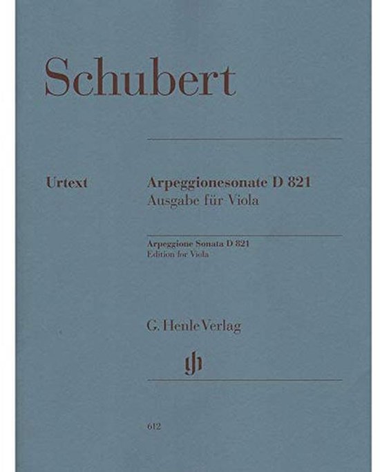 Piano Sonata in A Minor D 821 for Viola and Piano | bol