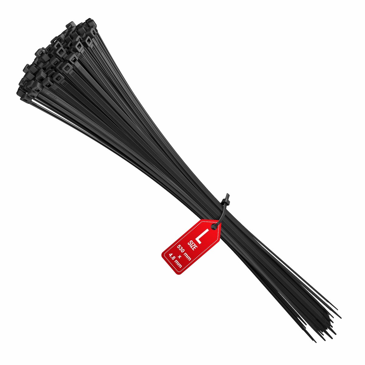 IMPERATORIS® Tie Wraps - Kabelbinders - Bundelbandjes - Trekbandjes - Extra Sterk - Voor Tuin, Garage en Kabels - 100 Stuks