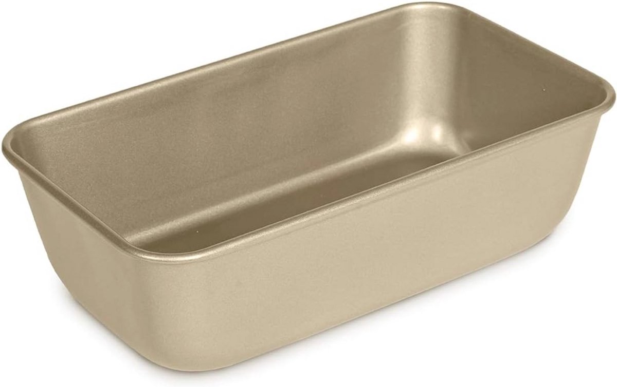 Premium Broodpan Goud 9.4x5.5x2.7 inch - Antiaanbaklaag en Vaatwasserbestendig