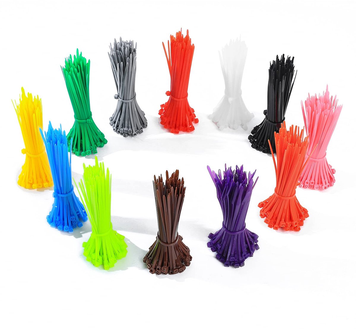 IMPERATORIS® Tie Wraps - Kabelbinders - Bundelbandjes - Trekbandjes - Extra Sterk - Voor Tuin, Garage en Kabels - 1200 Stuks