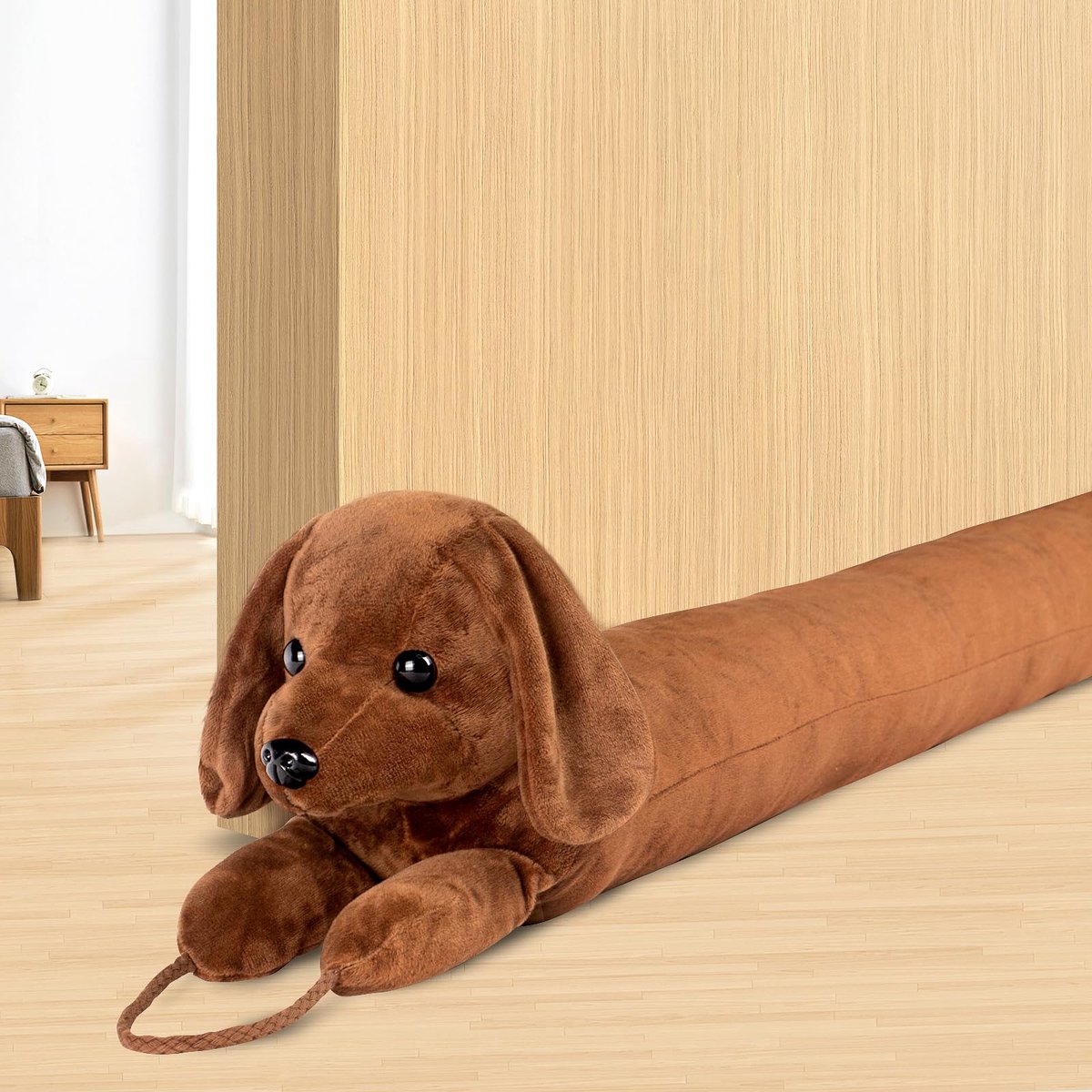 IMPERATORIS® Tochtstrip - Zelfklevende Tochtband - Isolatietape voor Ramen en Deuren - Bescherming Tegen Kou en Geluid - 92 cm - Bruin