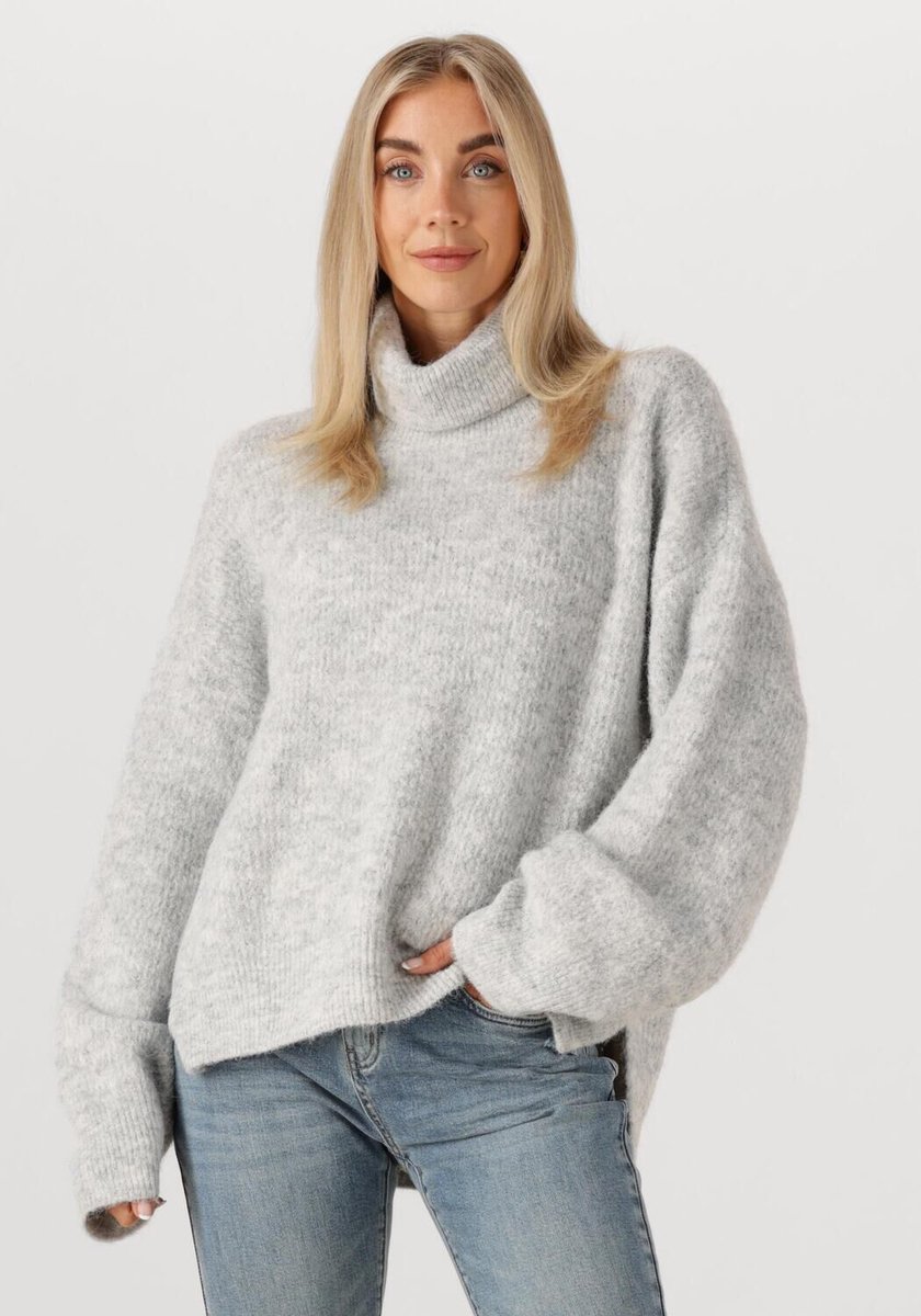 Circle Of Trust Pip Knit Truien & vesten Dames - Sweater - Hoodie - Vest- Lichtgrijs - Maat XL