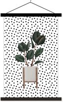 Porte-affiche avec affiche - Affiche scolaire - Plante d'intérieur - Jardinière - Plantes - 40x60 cm - Lattes noires