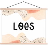 Affiche scolaire - Loes - Pastel - Fille - 60x45 cm - Lattes vierges