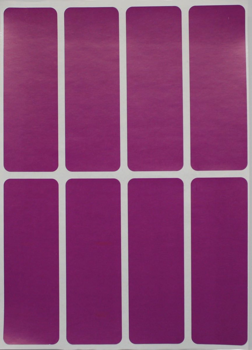 Kleurgecodeerde Rechthoekige Stickers voor Organisatie en Etikettering - 75 mm x 25 mm