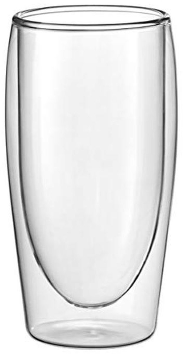 2 Stuks 35 cl Cafe Latte Glazen van Thermoglas - Vaatwasserbestendig