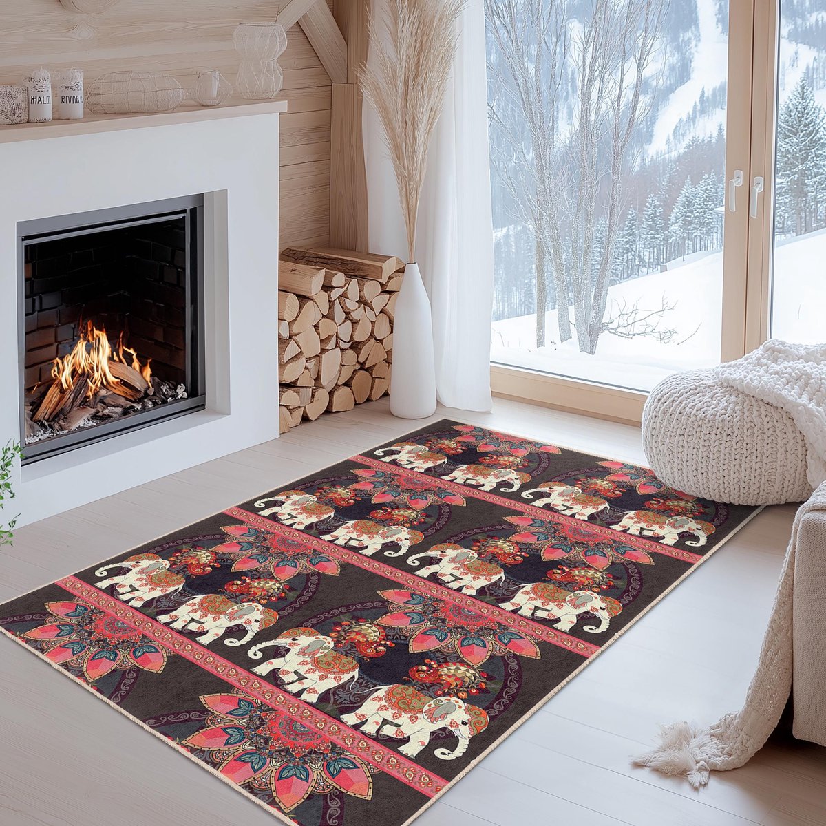 Mila Home - Tapijt Vloerkleed Rechthoek - Wasbaar - Antislip - OEKO-TEX Gecertificeerd - Voor Woonkamer, Slaapkamer, Keuken & Hal -174 4