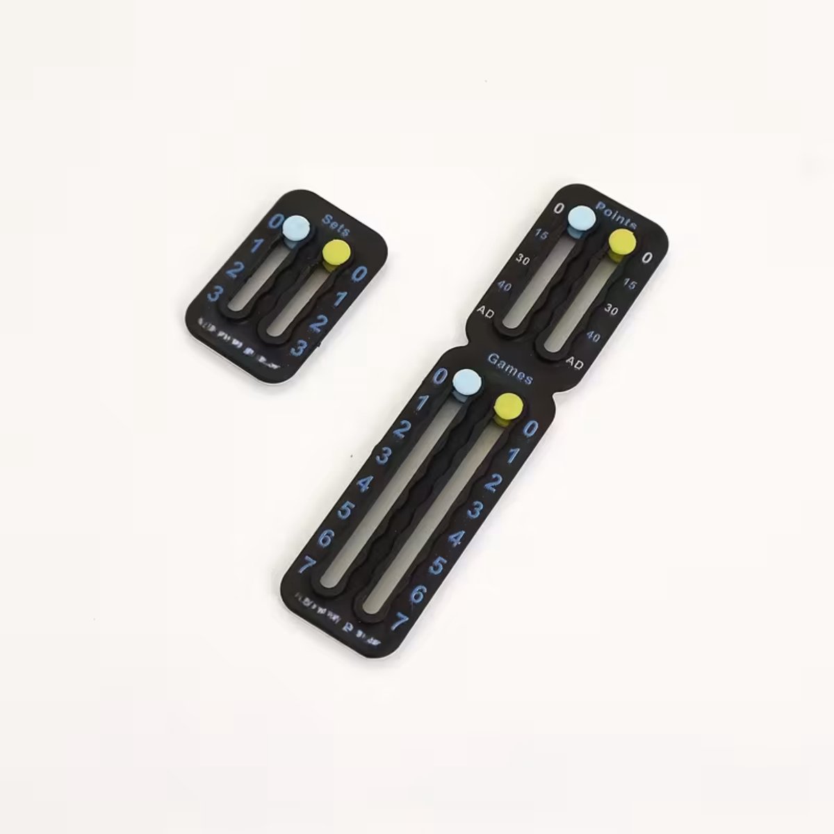 FA-VE Tennis & Padel Score Tracker - Padel Score Teller – Zelfklevend Scorebordje voor op Racket – Set & Game Teller – Score Keeper – Geschikt voor Tennis en Padel – Zwart