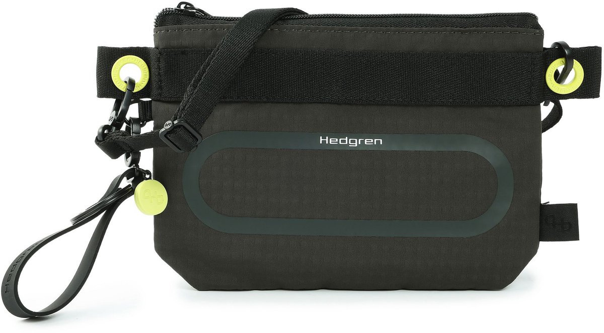 Hedgren schoudertas Ichi Crossover RFID Black Ink groengrijs