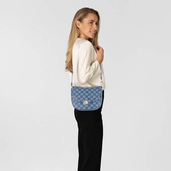 U.S. POLO ASSN. Sac à épaule bandoulière Exotic Flap Crossbody Bag Denim Bleu gris