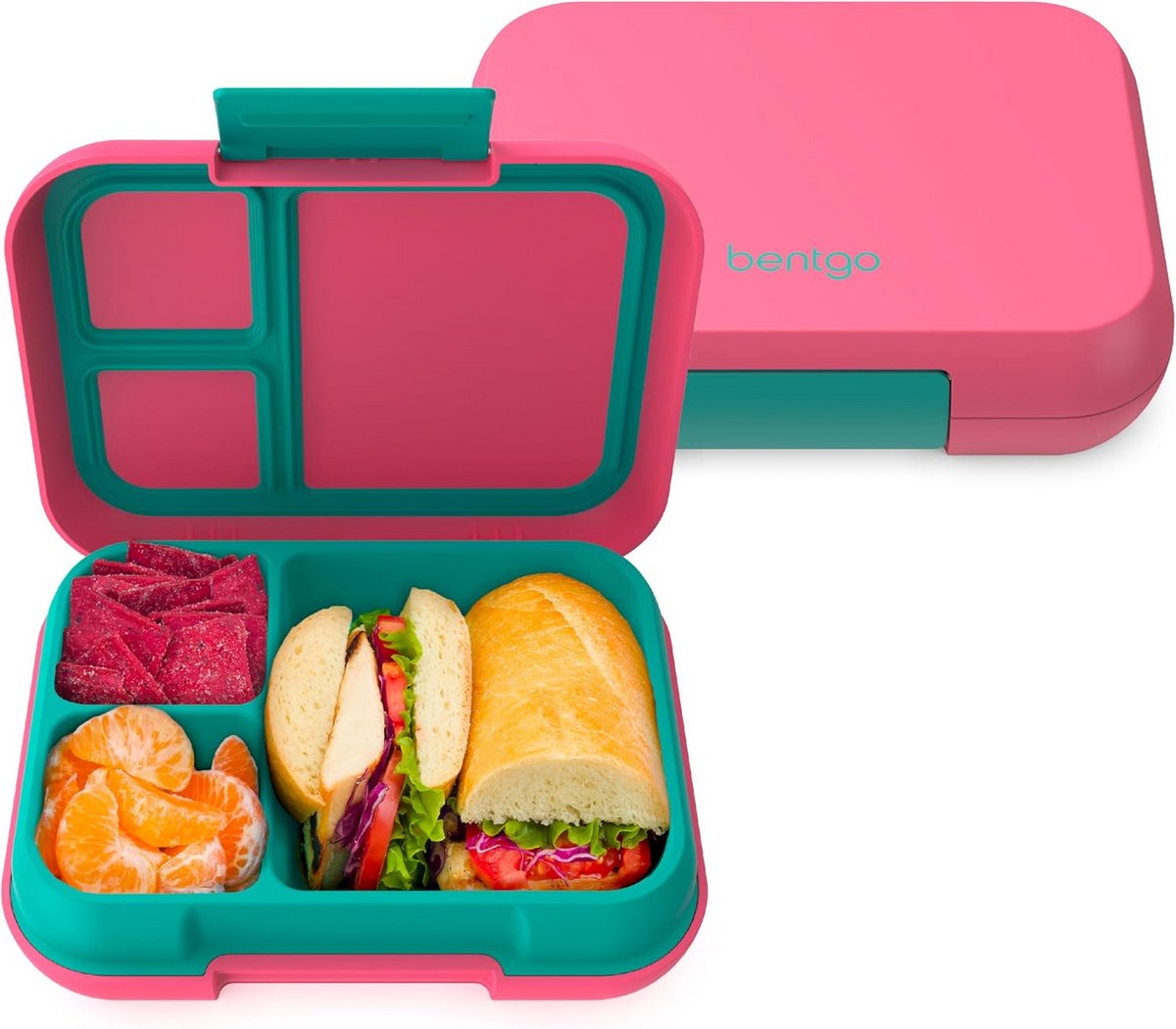 Lekvrije Bento Broodtrommel met 3-4 Compartimenten - Ideaal voor School en Lunch