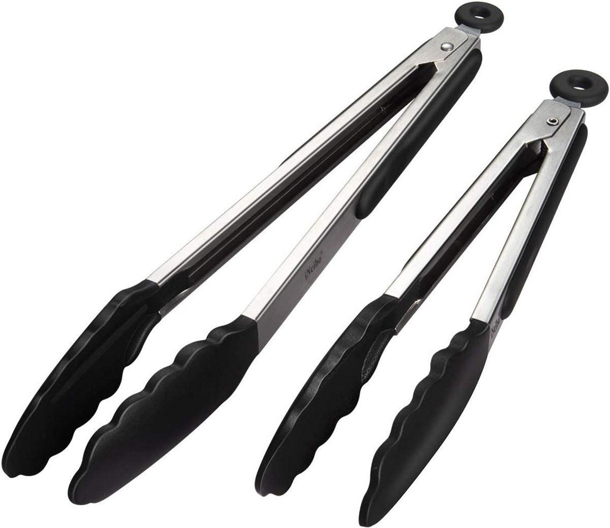 Set van 2 Keukentangen RVS en Siliconen voor Grill en Barbecue