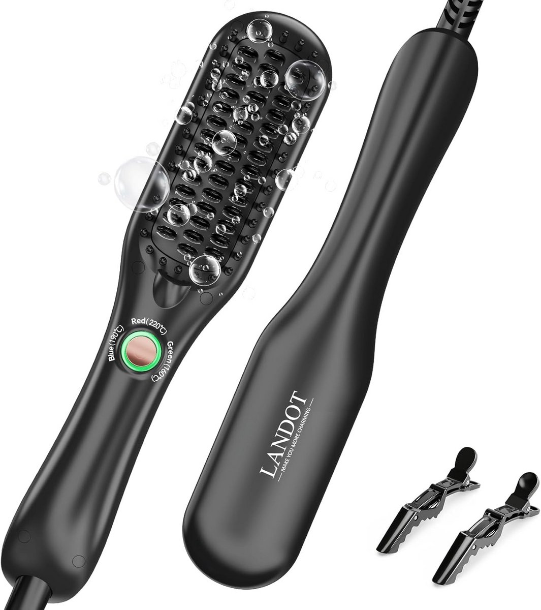 Mini Haarstyler en Borstel voor Glad en Glanzend Haar