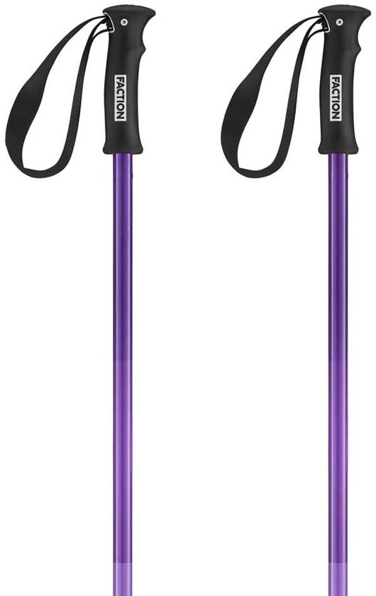 Bâtons de ski Faction Dancer transparents 125 cm pour hommes et femmes