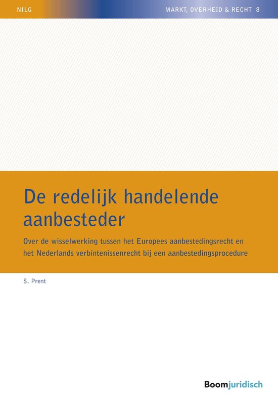 NILG - Markt, Overheid en Recht 8 - De redelijk handelende a ... - cover
