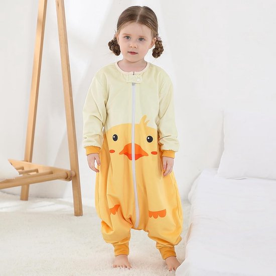 Babyslaapzak met Voetjes voor Peuters - Warme Winter Jumpsuit met Capuchon — afbeelding 2