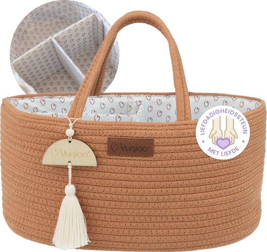 Panier De Rangement Pour Couches De Bébé Pour Table à Langer – Sac Fourre-tout Pour Couches, Couches Et Lingettes – Cadeau De Naissance Pour Fille Et Garçon – Poubelle De Voyage (gris