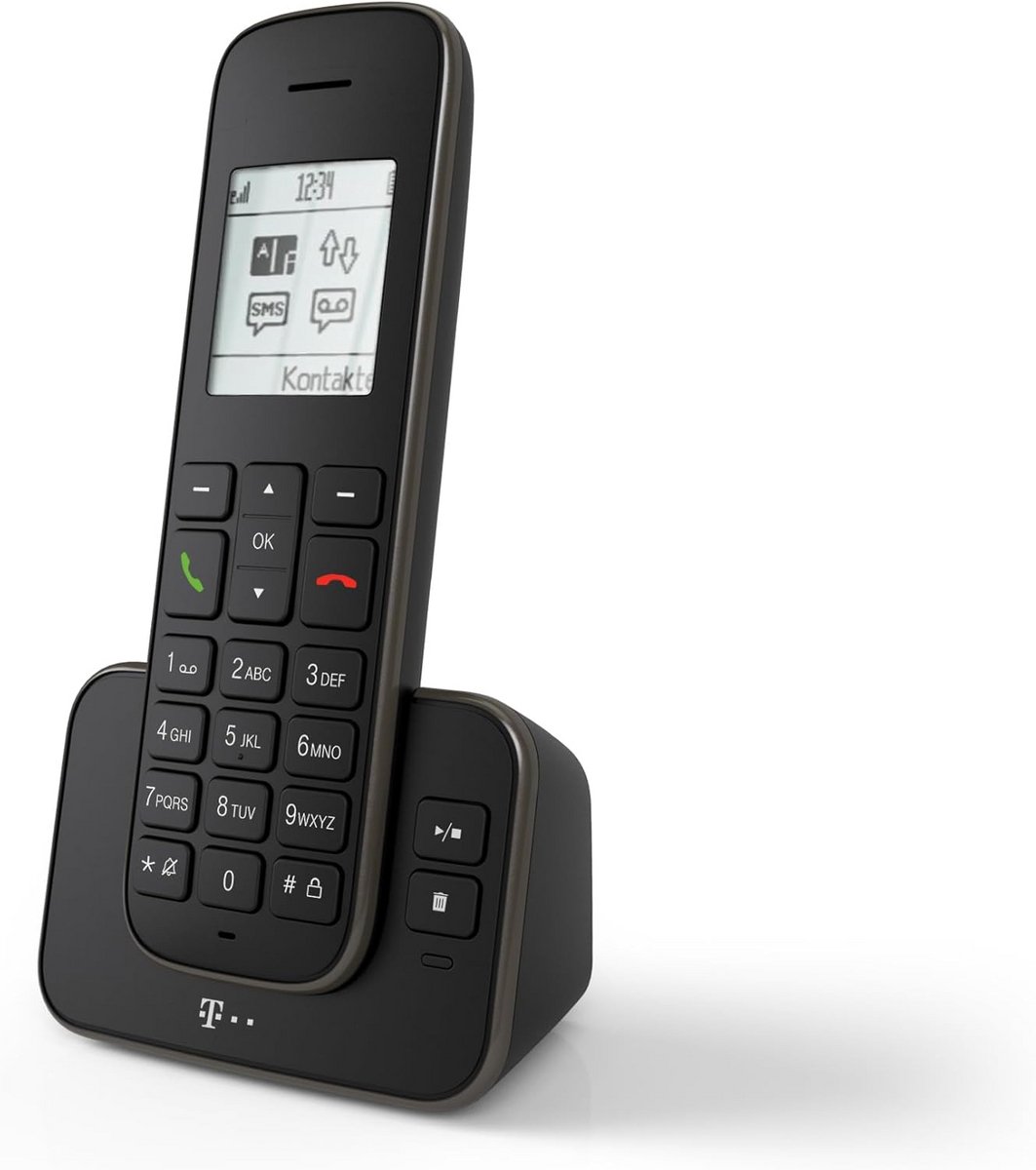 Draadloze DECT Telefoon met Antwoordapparaat en Groot Display