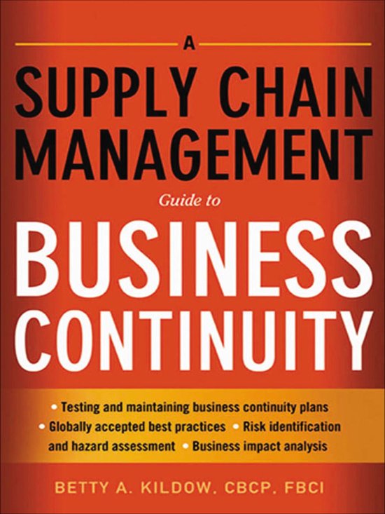 A Supply Chain Management Guide to Business Continuity - cover