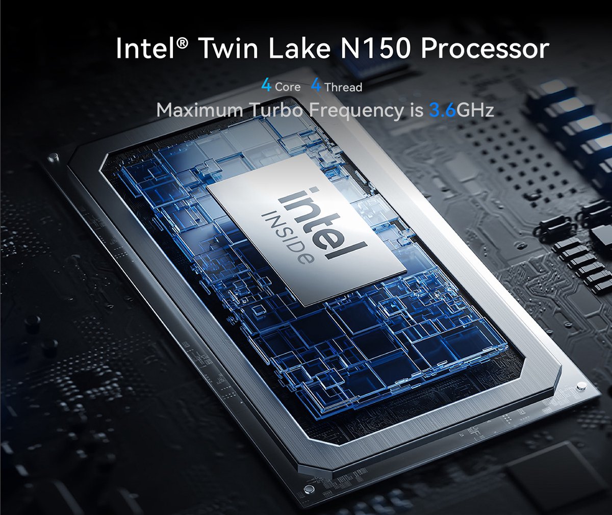 Acmine 17.3 inch IPS Full HD Laptop - lntel N150 - 16GB DDR4 RAM - 1 TB SSD - Windows 11 Pro - WiFi - BT5.0 - Grijs thumbnail 5