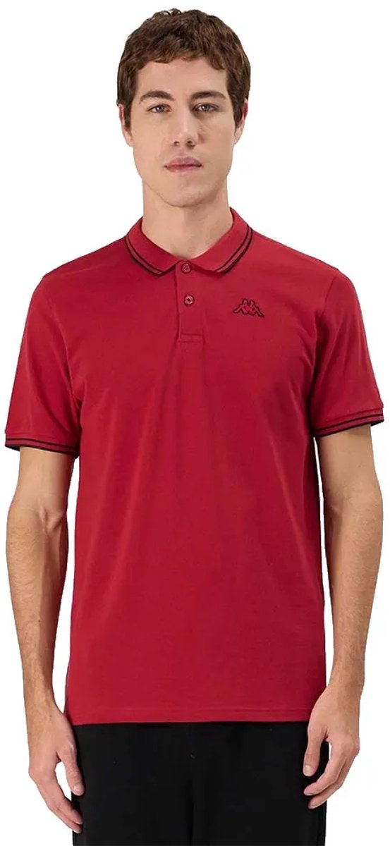 Kappa Ezio 2 Korte Mouw Poloshirt M Man Zwart