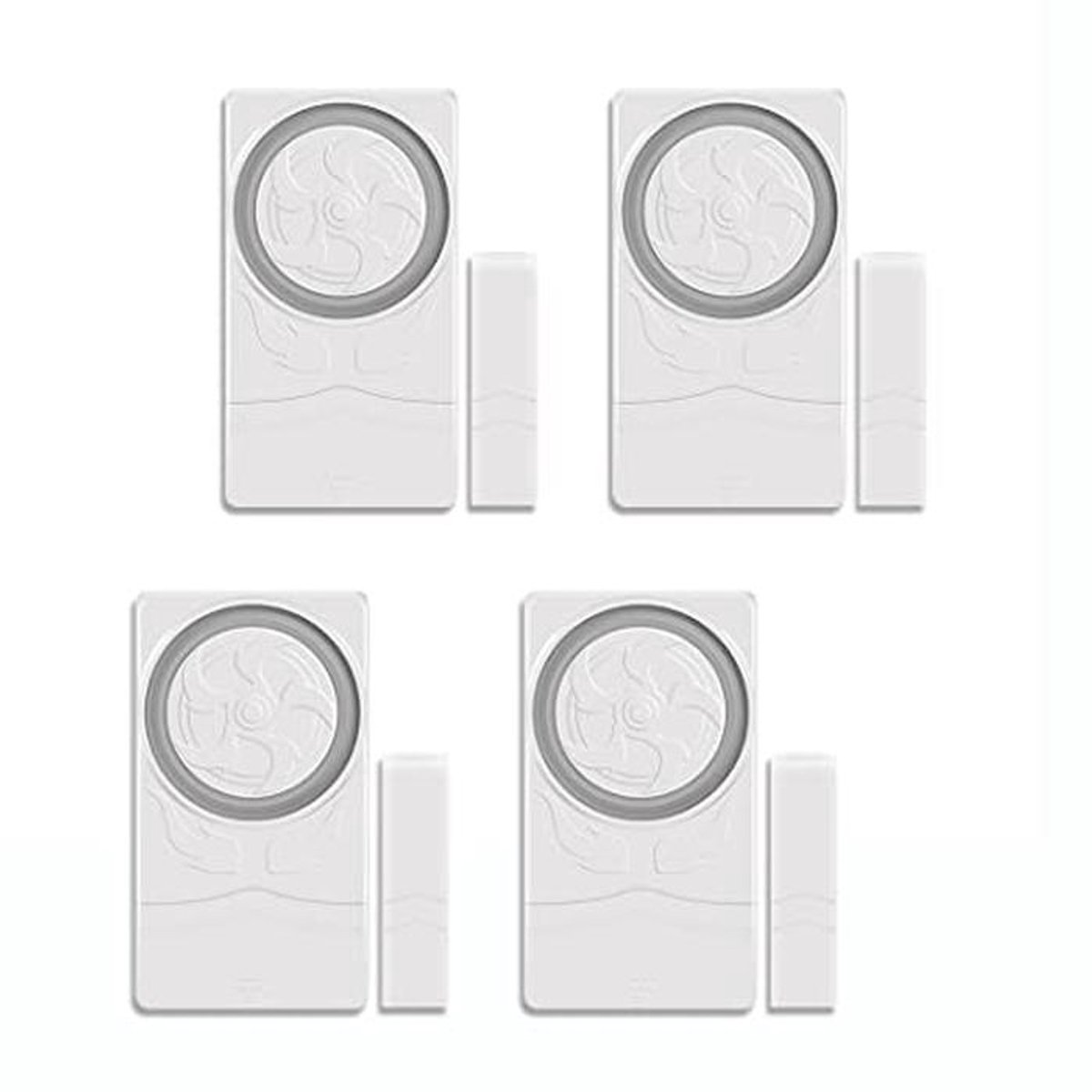 Deur en Venster Alarm 4-Pack - Magnetische Sensoren voor Inbraakbeveiliging en Veiligheid