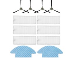 Accessoires set - Geschikt voor Lefant M210 M210S M210B M210P M213 OKP Life K2 K3 K3A K4 K5 Stofzuiger - Reserveonderdelen - 6 HEPA-filters, 4 Zijborstels, 2 Dweilpads