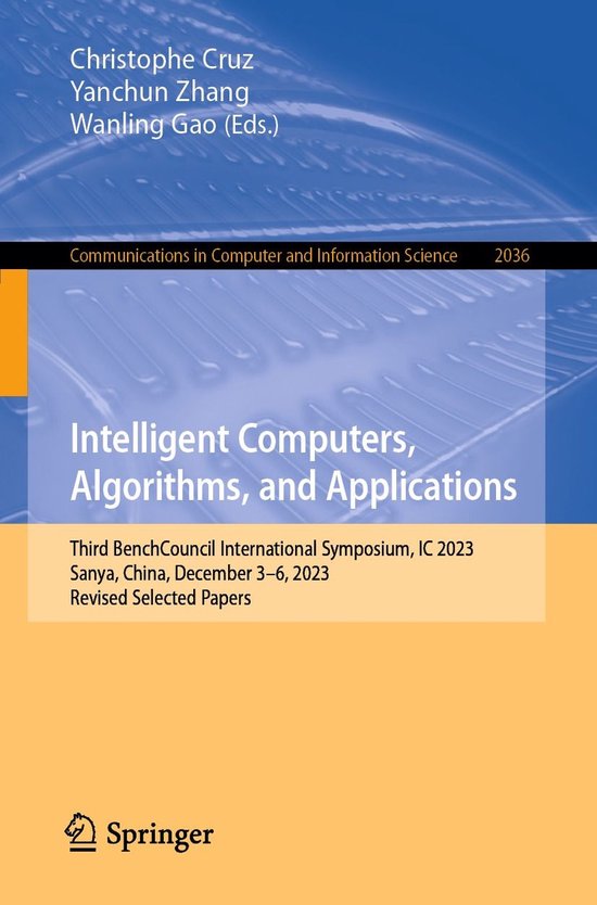 Springer Nature Proceedings Computer Science - Intelligent C ... - cover
