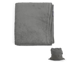 Zitzakhoes ‘Das Kuschelcover’ van corduroy, indoor hoes voor zitzak of fauteuil in antraciet