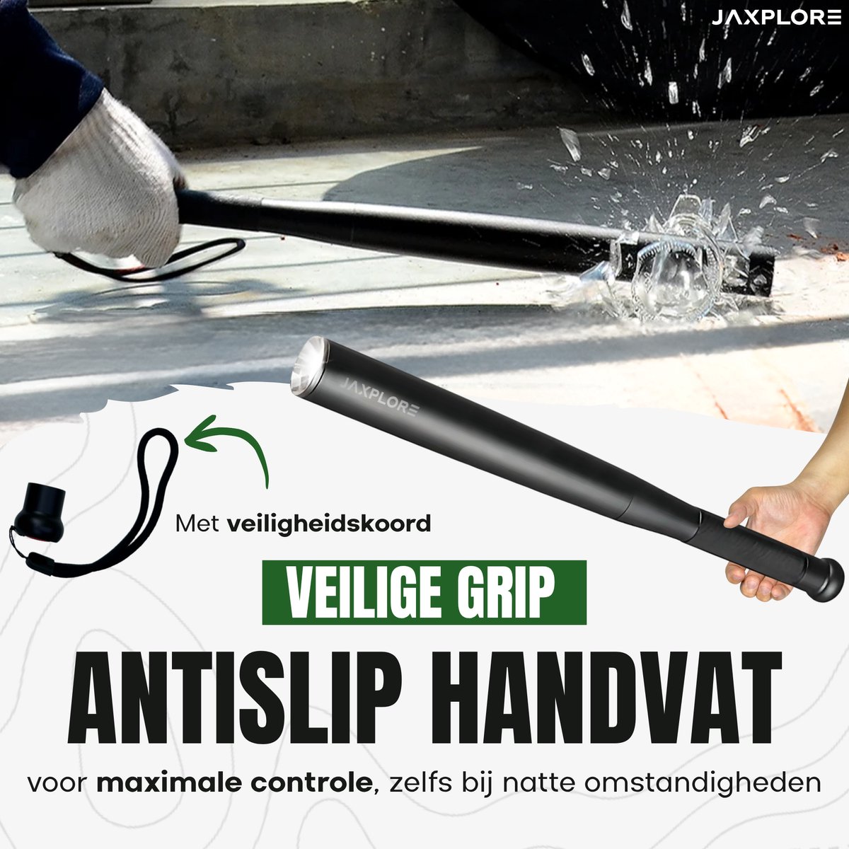 BrightMax | Oplaadbare LED Tactische Zaklamp met Ultrabereik - Finest Luxe