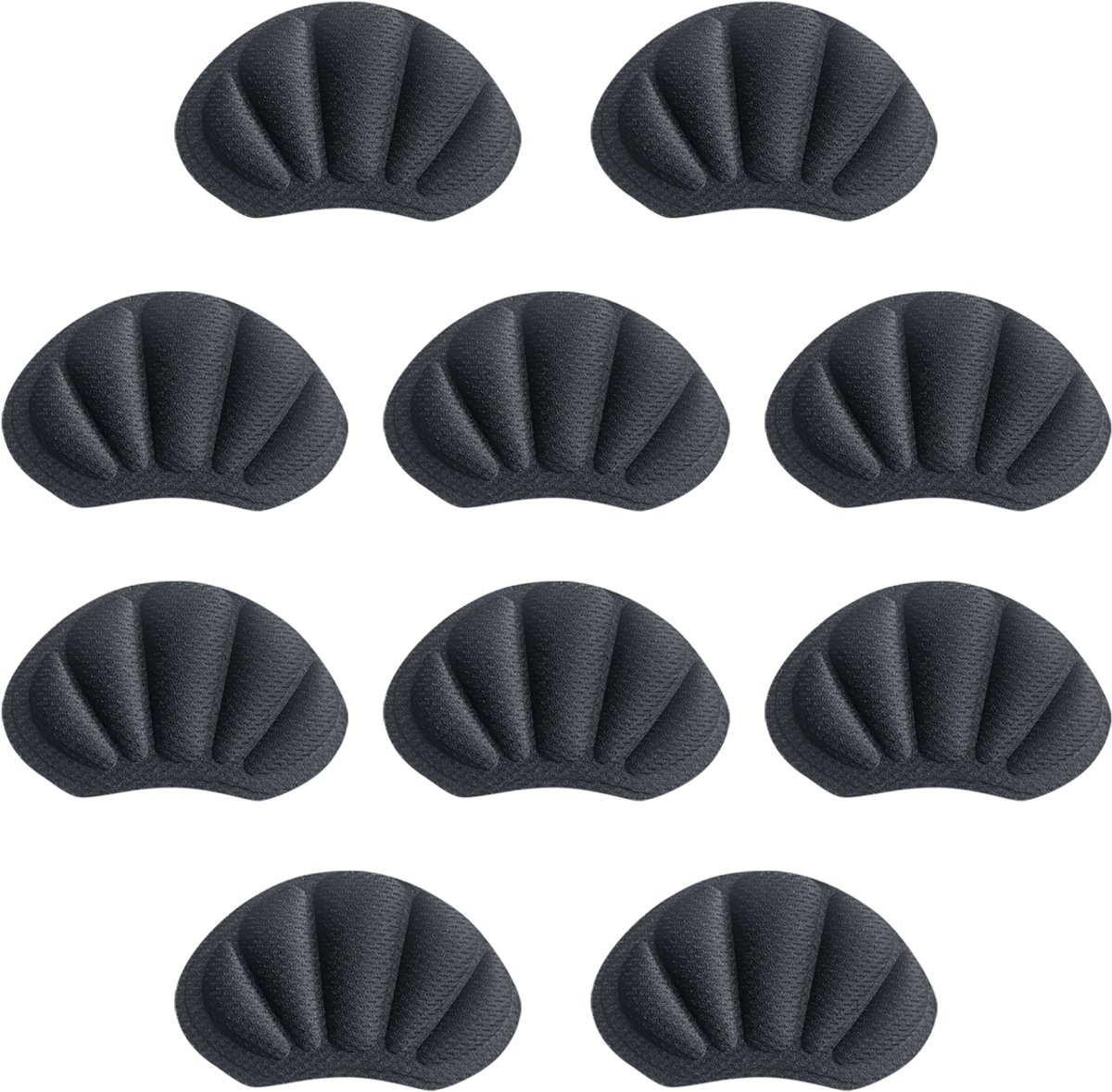 Purepeak Schoen Verkleiner Set - 10 Stuks - Antislip Hielzooltjes - Zwart - Hielbeschermers - Hielkussens