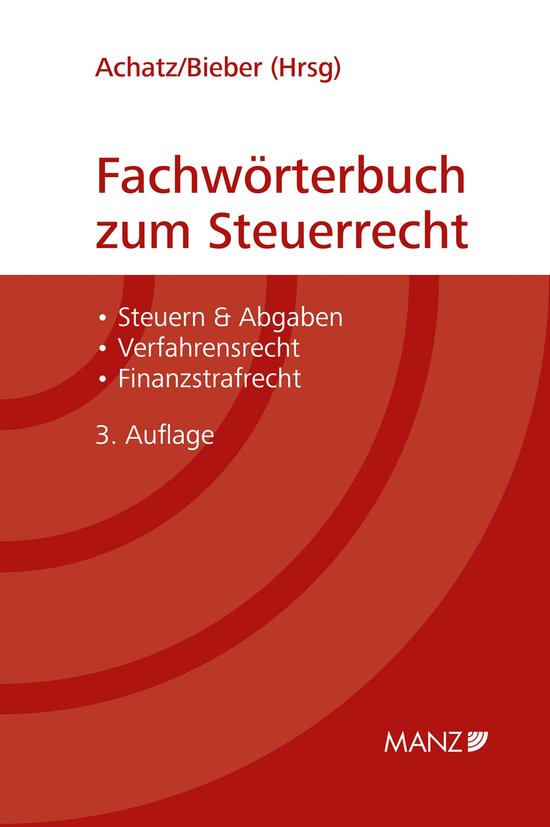 Fachwörterbuch zum Steuerrecht - cover