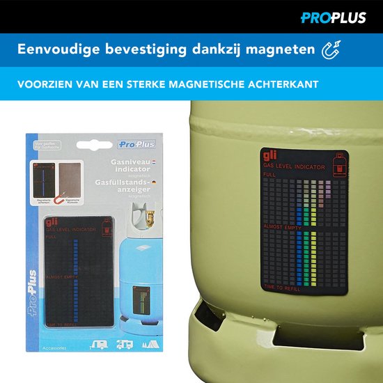 ProPlus Gasniveau Indicator - Magnetisch - Voor Gasfles van Merkloos — afbeelding 4