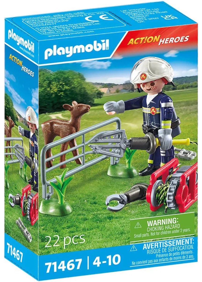 PLAYMOBIL Action Heroes Dierenbescherming brandweer - 71467 — afbeelding 14