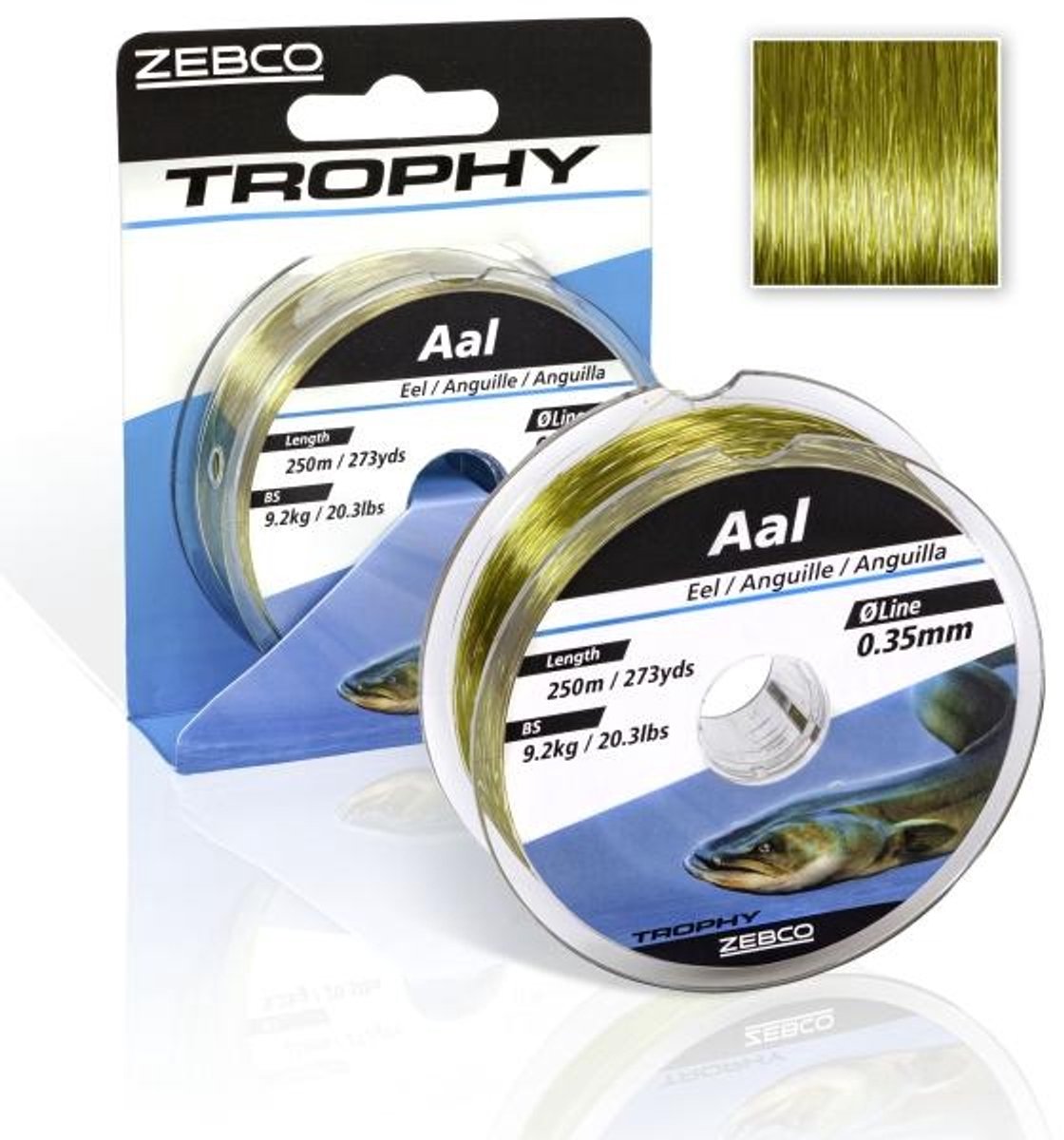 Zebco Nylon Trophy Eel 300m - Maat : 0.30mm