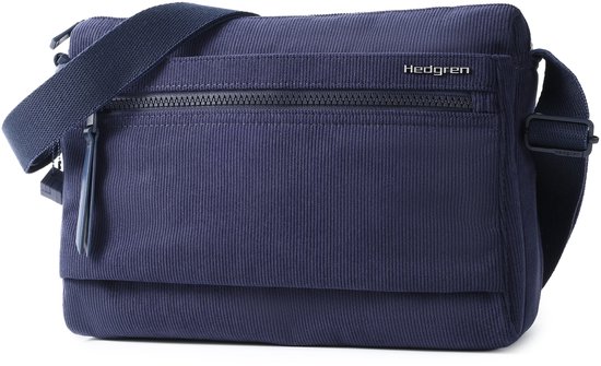 Hedgren Eye Medium Sac bandoulière femme avec protection RFID – Taille moyenne – Velours Peacoat Blue