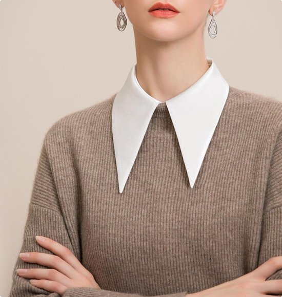 PRUTUHEA Gebreide nepkraag voor dames, mode herfst winter gebreide
