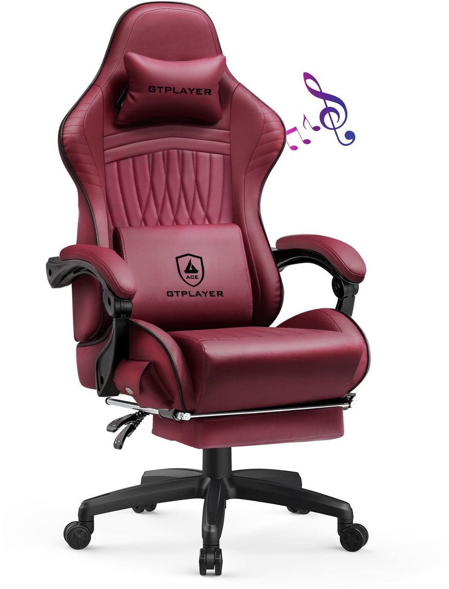 GTPLAYER Ergonomische Gamestoel met Voetensteun en - GTPLAYER - €149,99