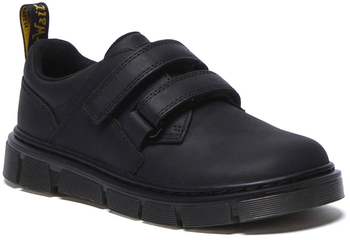Dr Martens Raffe Shoe J Schoenen 1/2 Jongens Meisjes Zwart