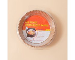 16cm*16cm, 200 vellen, ronde bakvorm voor airfryer, speciaal voor airfryers.