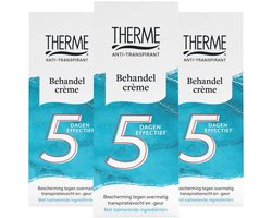 Therme - Anti-Transpirant Behandelcrème - 3 x 50 ml - Voordeelverpakking