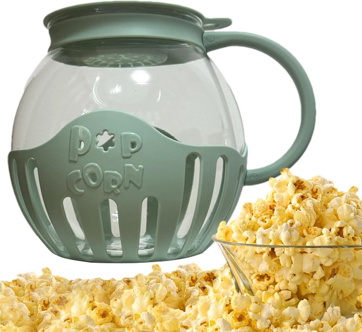 Popcorn Maker Met Deksel - Multifunctionele Popcorn Popper voor Magnetron