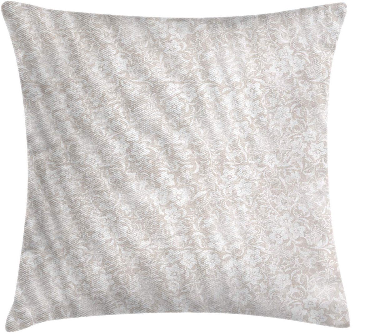 ABAKUHAUS Kussenhoes 40x40 cm – ivoorbeige, dubbelzijdig bedrukt