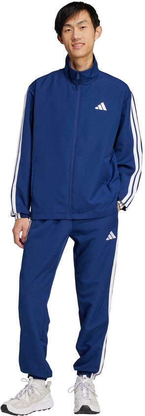 adidas Sportswear SURVÊTEMENT TOILE 3 BANDES - Hommes - Bleu - L