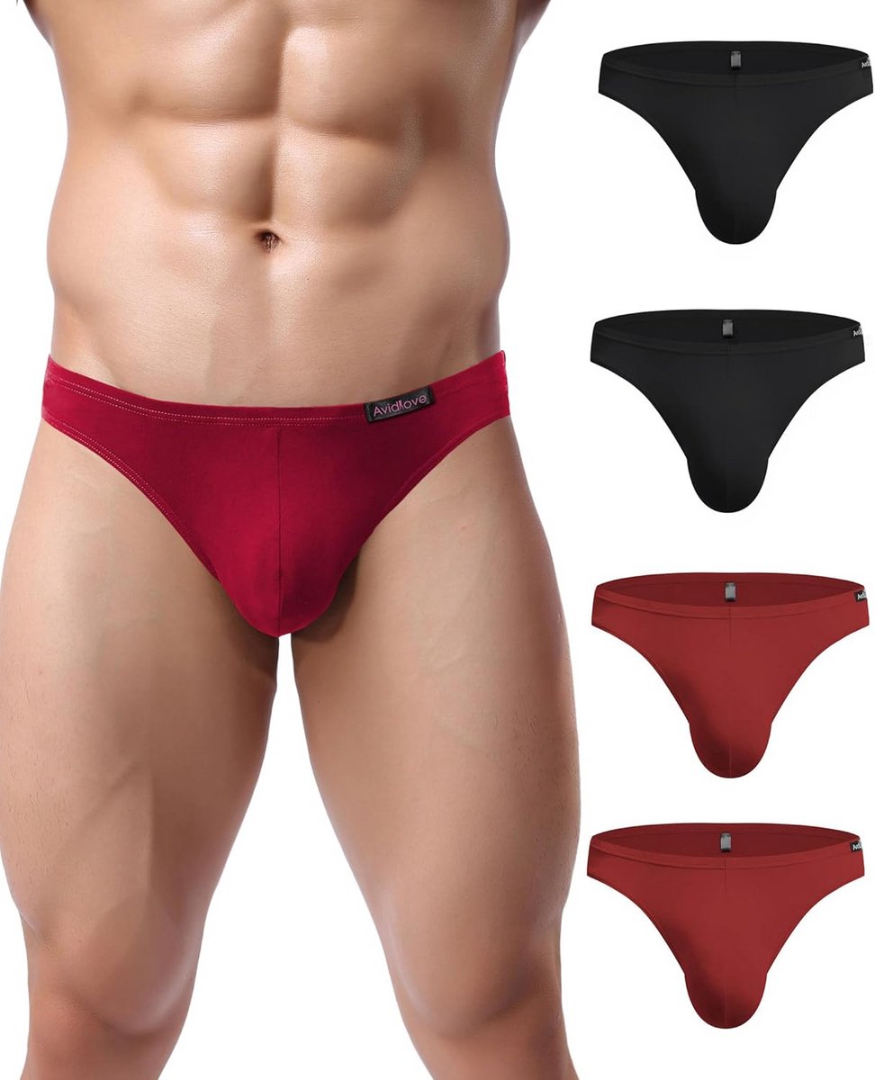 Set van 4 stijlvolle heren slips van micro modal