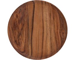 Pure Acacia Wood Houten Onderbord rond 25x1.5 cm